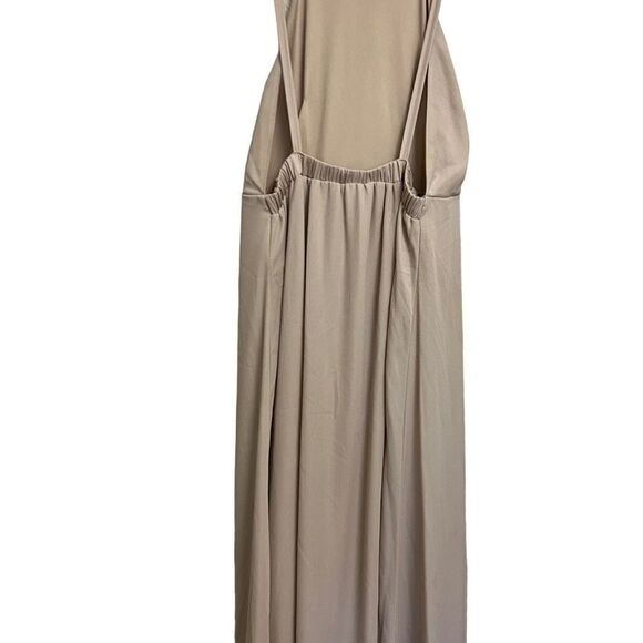 Show Me Your Mumu Amanda Backless Beige Maxi Dress Size Large - Picture 4 of 5